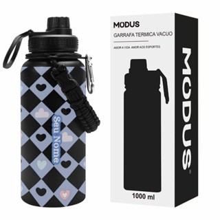 Personalizar Garrafa Térmica Inox 950ML A Vácuo Corações Nuvem Estampa Fofa Casual em Oferta na Shopee