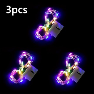 3 Kit Fio Luzes De Fada Led 1 Metros Para Festa Em Casa De Casamento DecoraçãO De Natal