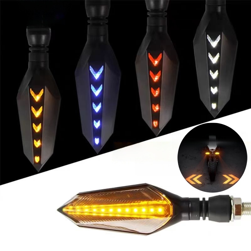 Pisca Seta LED Sequencial Moto Universal Âmbar Direcional Traseiro em Oferta na Shopee