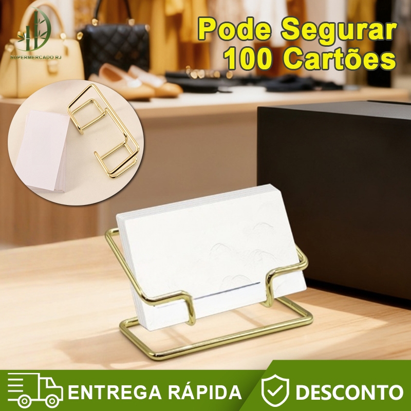 Porta-Cartões De Visita De Escritório Mesa Organizador De Expositor em Oferta na Shopee