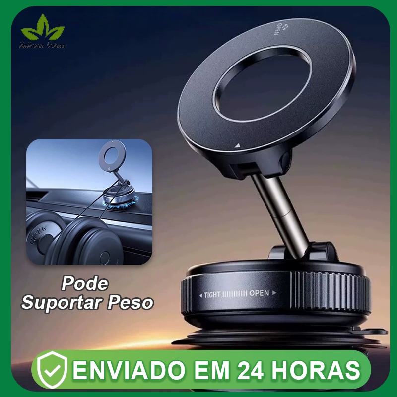 Suporte Magnético Ajustável E Dobrável Para Telefone ,360 ° Giratório Com Ventosa A Vácuo Painel