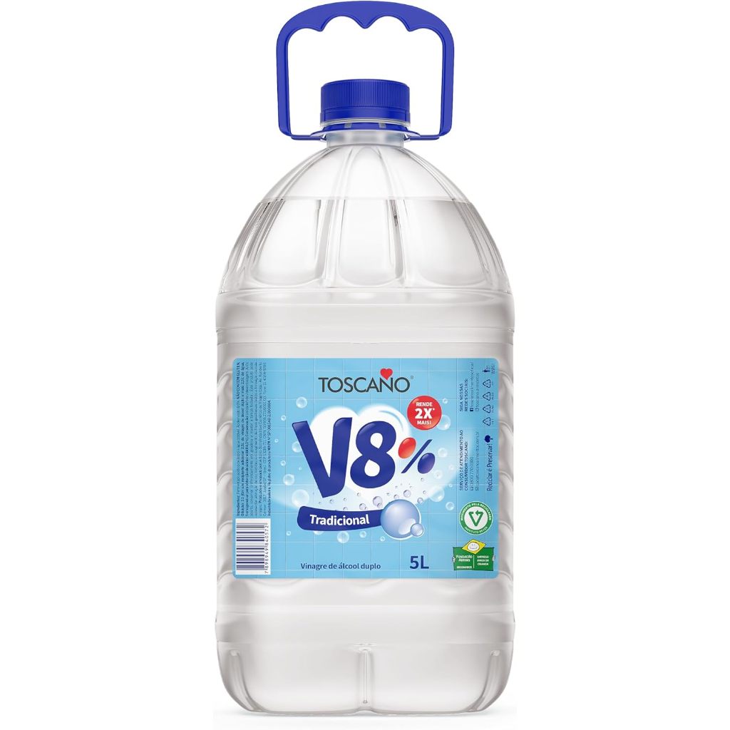 Vinagre De Álcool Toscano para Limpeza 5L  8% em Oferta na Shopee