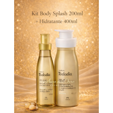 Natura Tododia Kit Hidratante 400ml + Body Splash Macadâmia 200ml