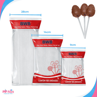 Palitos Cristal Para Pirulitos e Chocolates de Páscoa - VÁRIOS TAMANHOS em Oferta na Shopee