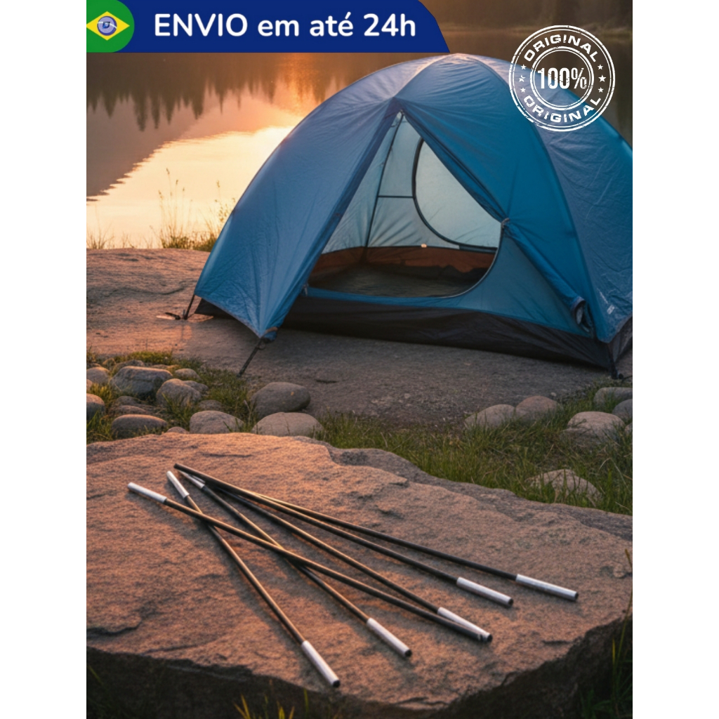 Kit Varetas para Reposição Barraca 4 Pessoas Premium Bel