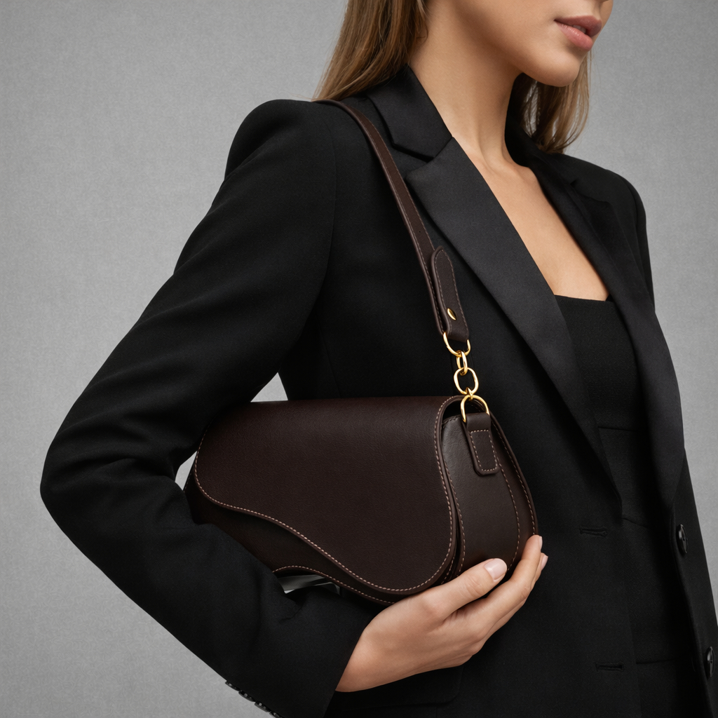 Bolsa Feminina Baguete De Ombro Elegante Linha Premium