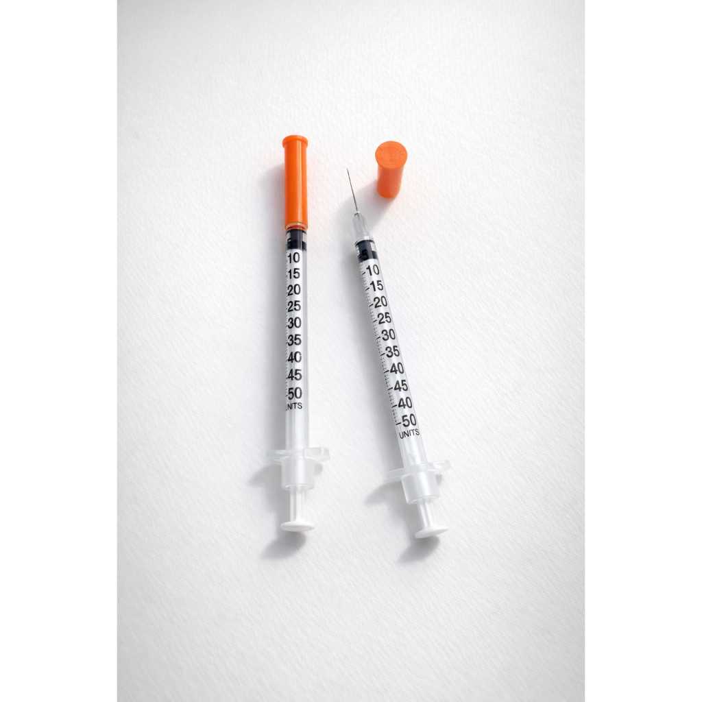 Seringa de Insulina para Botox de 0,5ml, Agulha Ultrafina 6mm x 0,25mm - Kit com 10Und