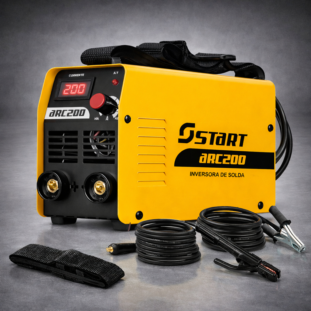 Máquina Inversora De Solda Portátil 220V Mma Eletrodo Tig Top Arc200 Start em Oferta na Shopee