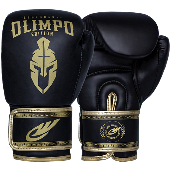 Luva De Boxe Kickboxing Muay Thai Legendary 12oz - Olimpo Esportes Preto/Dourado