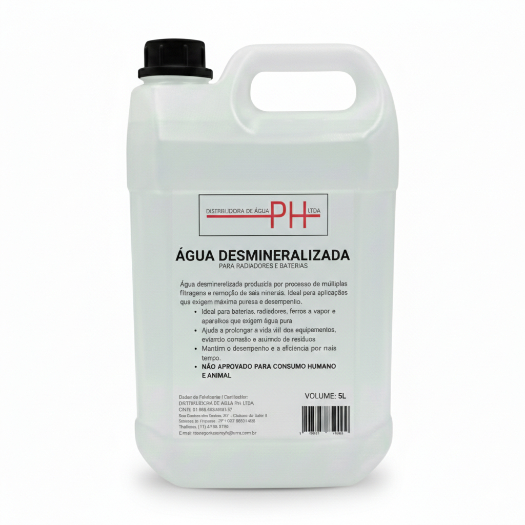 Água Para Radiador Desmineralizada Deionizada Carro Moto Caminhão 5 Litros em Oferta na Shopee