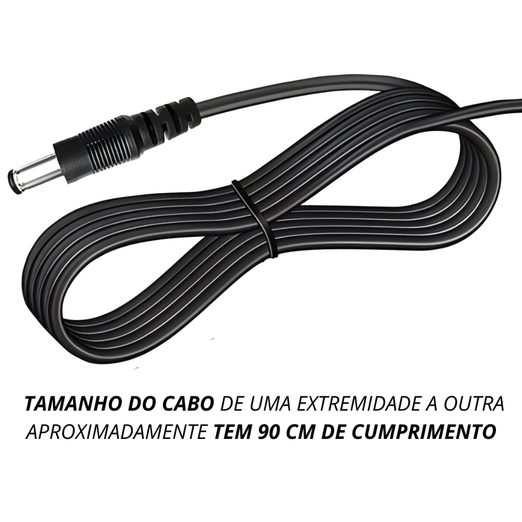 Fonte Alimentação 12V 2A Para Diversos Aparelhos - Entrada 110-240V, Proteção Contra Curto-Circuito