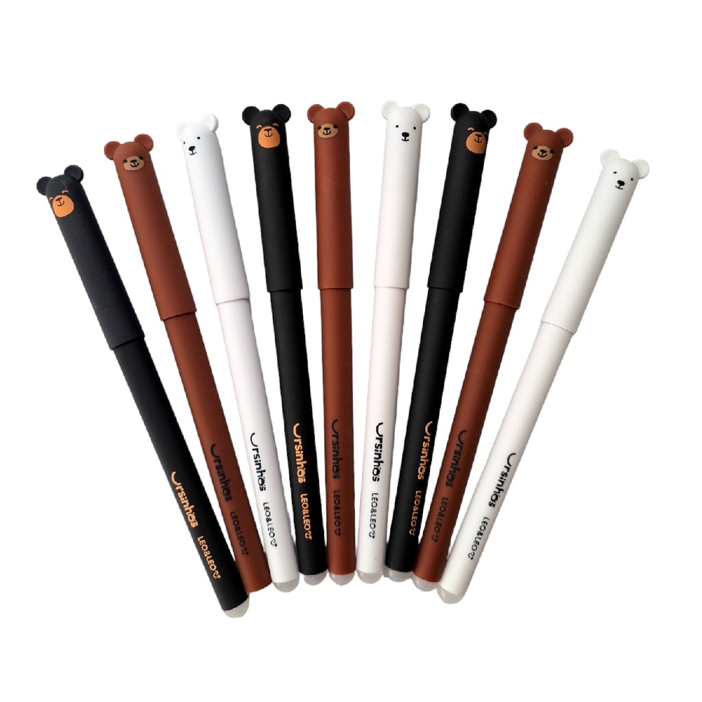 Caneta em Gel Apagável Ursinhos 0.7mm Material Escolar Infantil  Escrita Macia Ponta Fina 0,7mm Fofa em Oferta na Shopee