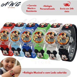 Relógio Mickey Infantil musical menino menina Infantil colorido digital divertido Promoção em Oferta na Shopee