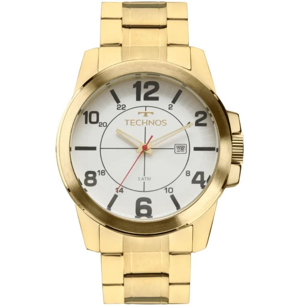 RELÓGIO TECHNOS MASCULINO DOURADO 2115MGS/4K