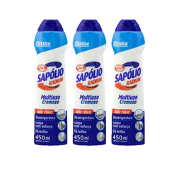 Kit 3 Sapólio Radium Cremoso Clássico 450ml