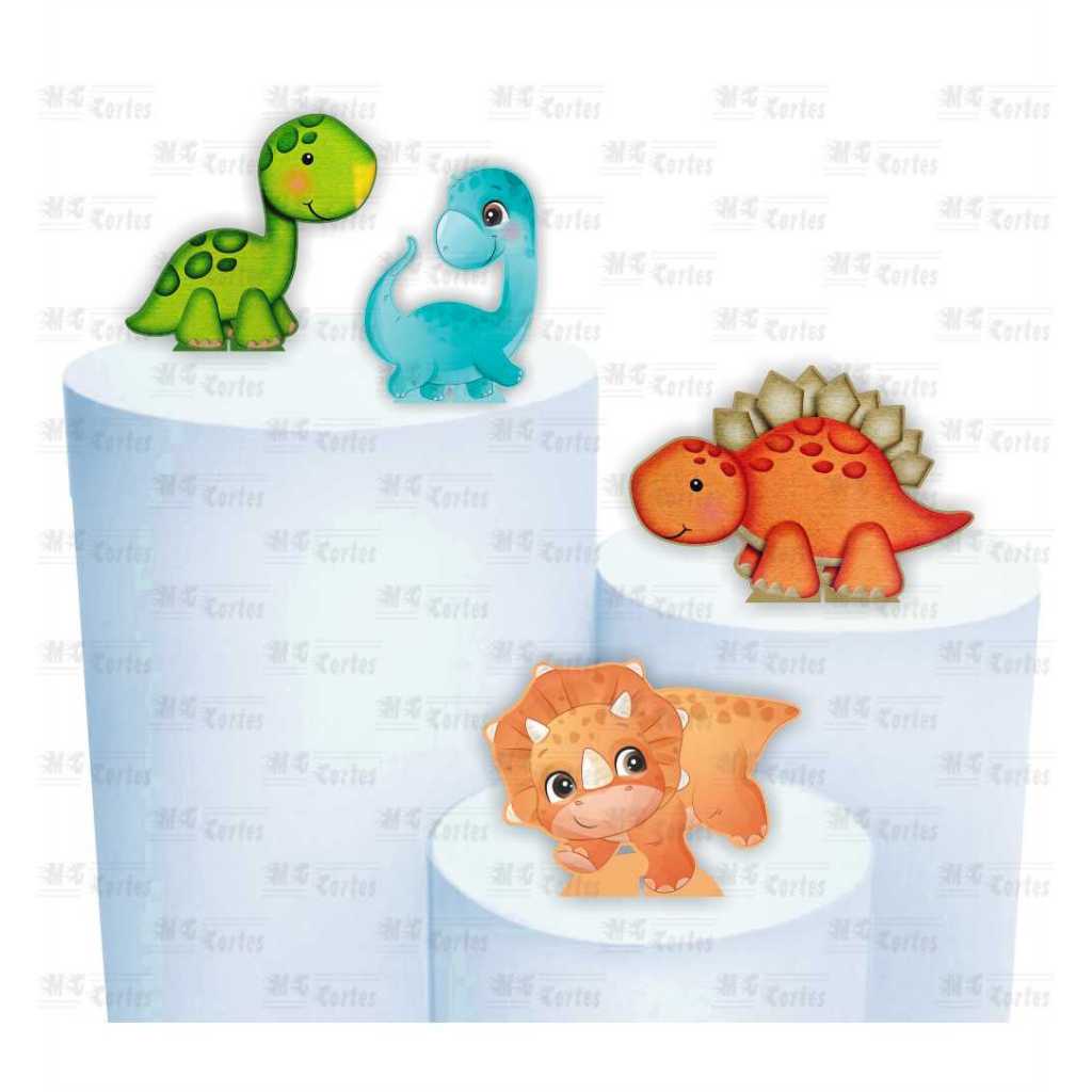 Kit de Display 4 Totens de 20cm para Decoração de Festa dinossauro Dino Baby em Oferta na Shopee