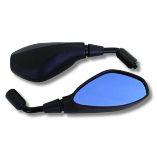 PAR DE RETROVISOR BMW FIXO HASTE CURTA ROSCA HONDA TITAN FAN XRE CB300 COM LENTE AZUL em Oferta na Shopee