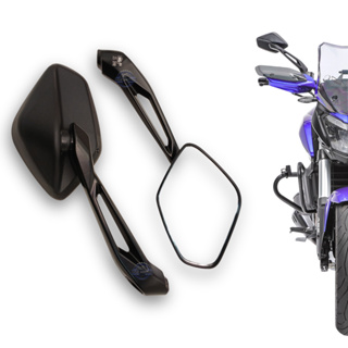 PAR DE RETROVISOR BAJAJ DOMINAR 400 PARA MOTOS COM ROSCA HONDA OU YAMAHA em Oferta na Shopee