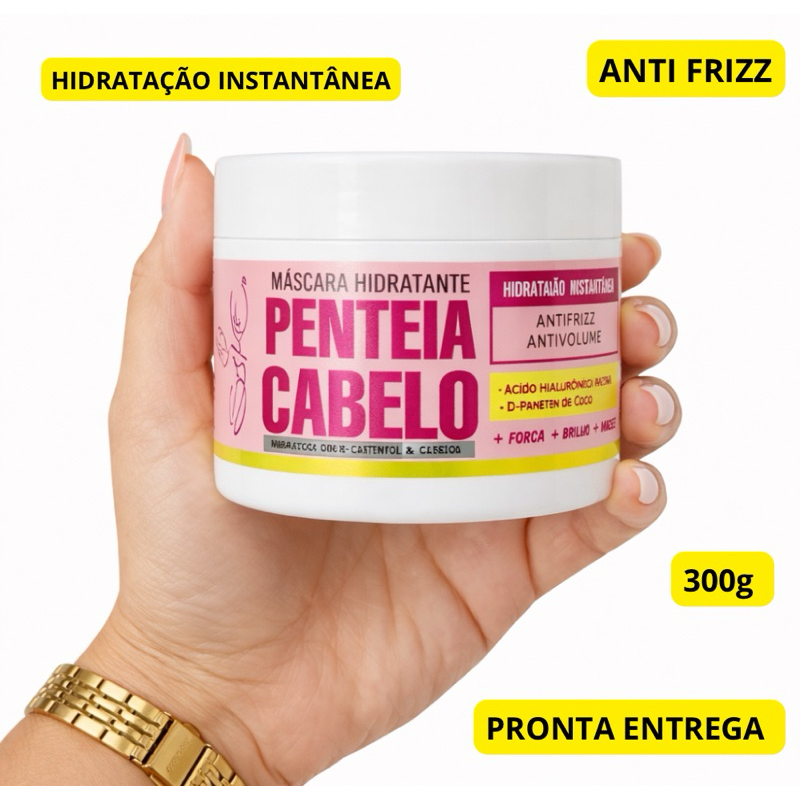 Máscara Hidratante Penteia Cabelo 300g | Hidratação Instantânea | Anti Frizz | Brilho | Desembaraça | Pronta Entrega em Oferta na Shopee