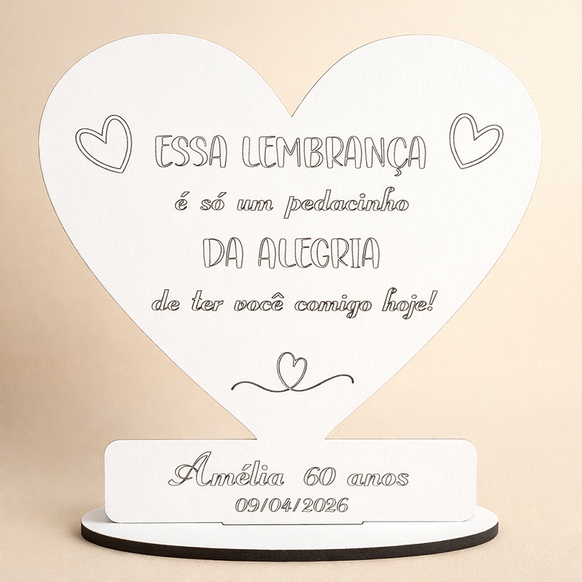 Kit Lembrancinhas para aniversário com nome e idade personalizados - Lembrança para festa em MDF