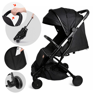 Carrinho De Bebê Portátil Para Viagem Aero Preto Yuupi em Oferta na Shopee