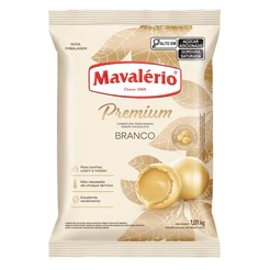 Cobertura Fracionada Chocolate Branco Gotas Mavalerio 1,01Kg