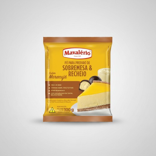 Pó para Preparo de Sobremesa de Maracujá 100g Mavalério · foto 2