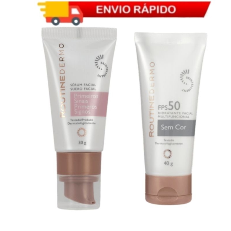 Kit Routine Hidratante Multifuncional 40g + Sérum Àcido Hialuronico Primeiros Sinais 30g Hinode