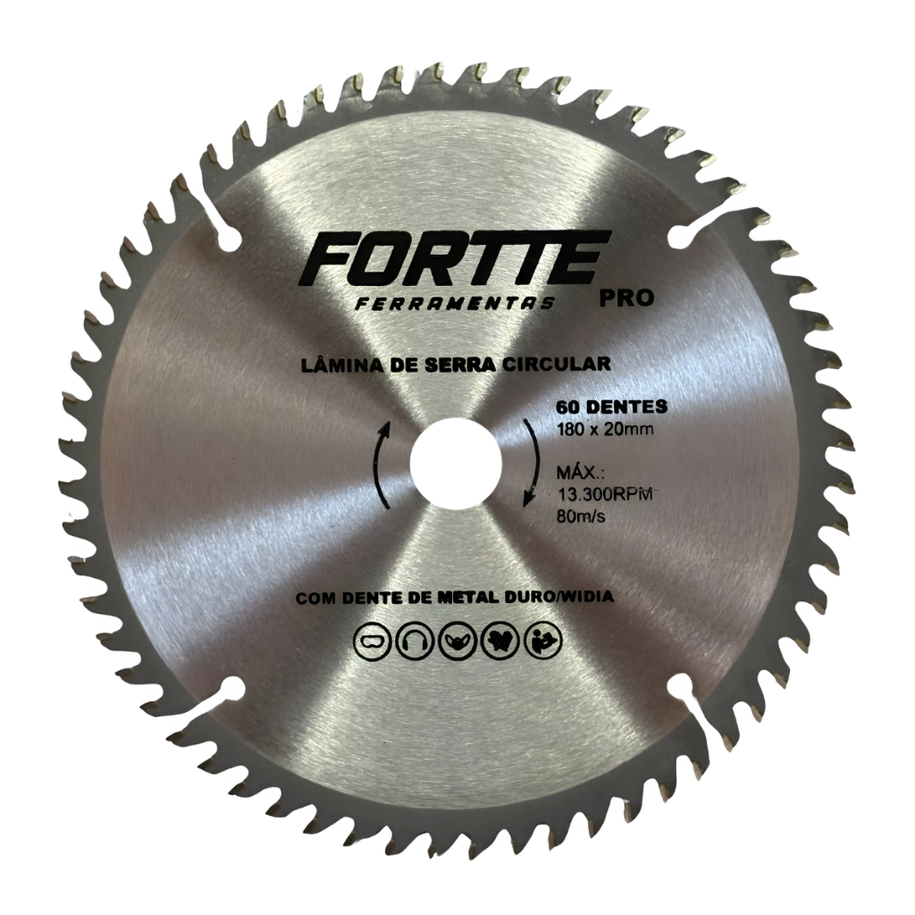 Disco Serra Circular 7 1/4 60 Dentes Para Madeira 180mm