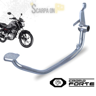 Pedal Freio Cromado Fan Titan Start 160 2014 até 2025 Cromoforte em Oferta na Shopee