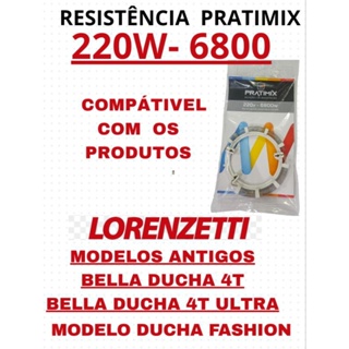 RESISTÊNCIA PRATIMIX para modelos Bella Ducha 4T e Ducha Fashion 220V-6800 em Oferta na Shopee
