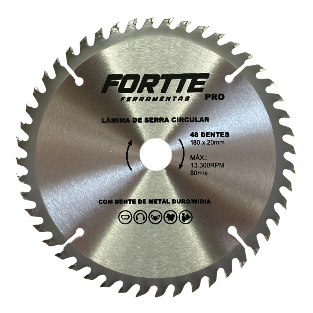 Disco Serra Circular 7 1/4 48 Dentes Para Madeira 180mm