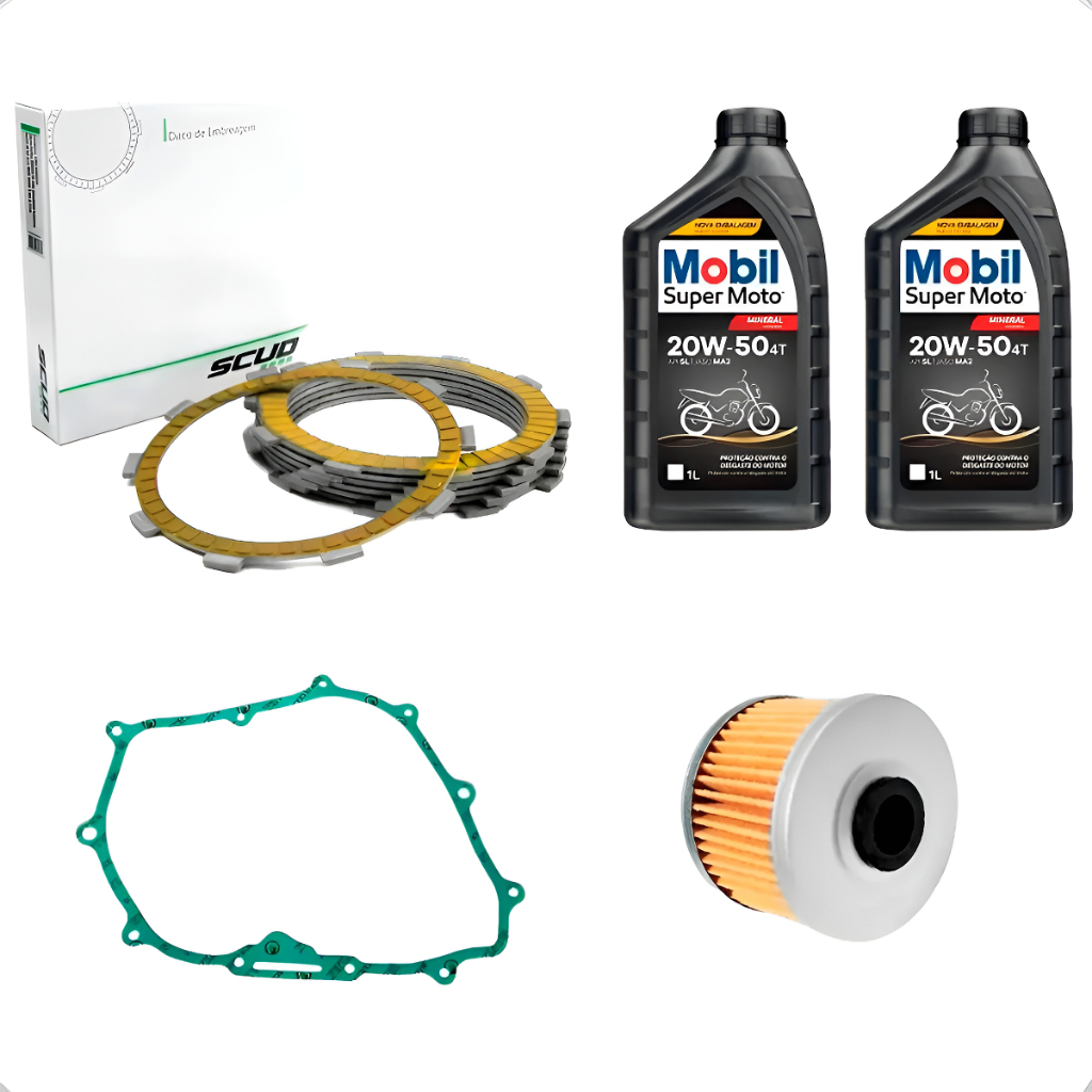 Discos Embreagem Scud Twister Nova Crf 250 Filtro Óleo Junta