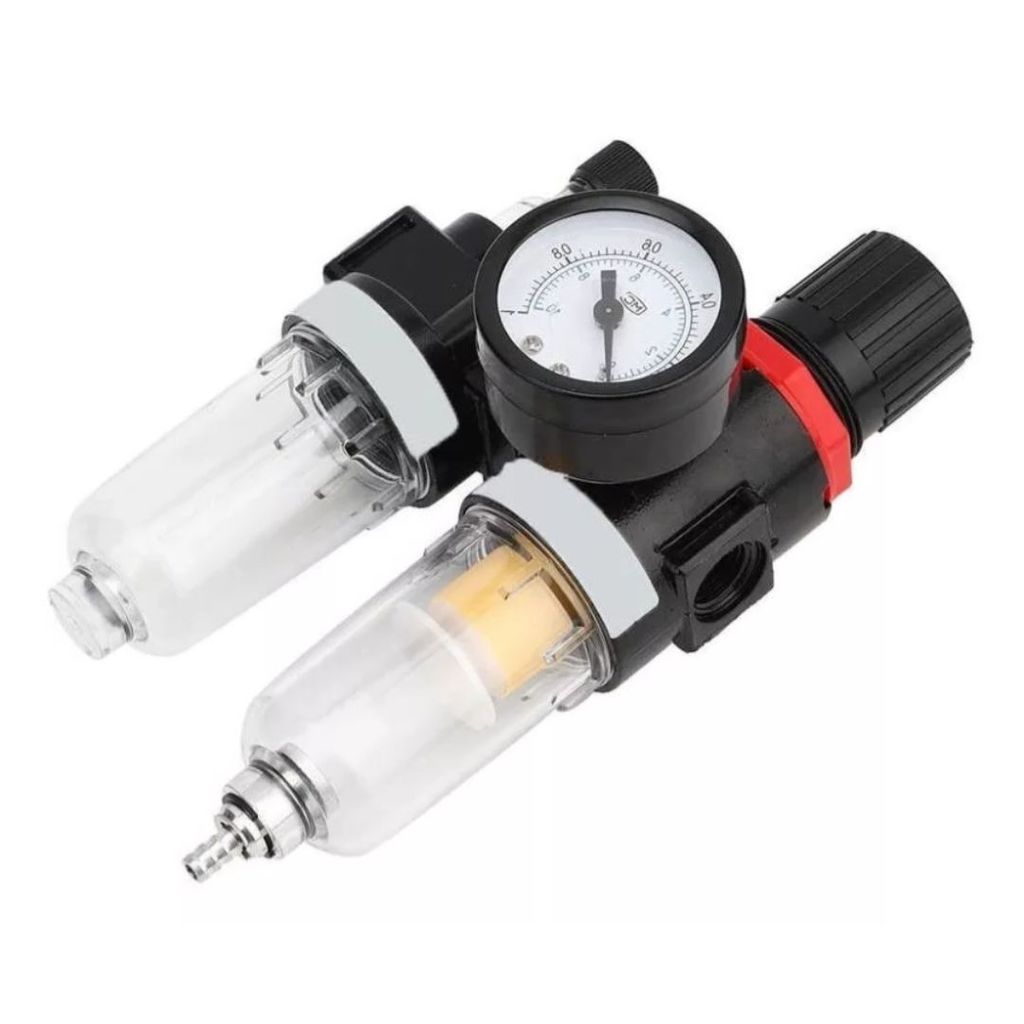 Filtro Eliminador de Água e Óleo Com Regulador de Pressão 1/4 Para Compressor De Ar em Oferta na Shopee