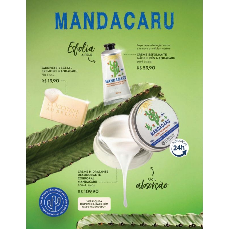 creme Esfoliante Mãos e pés 50ml