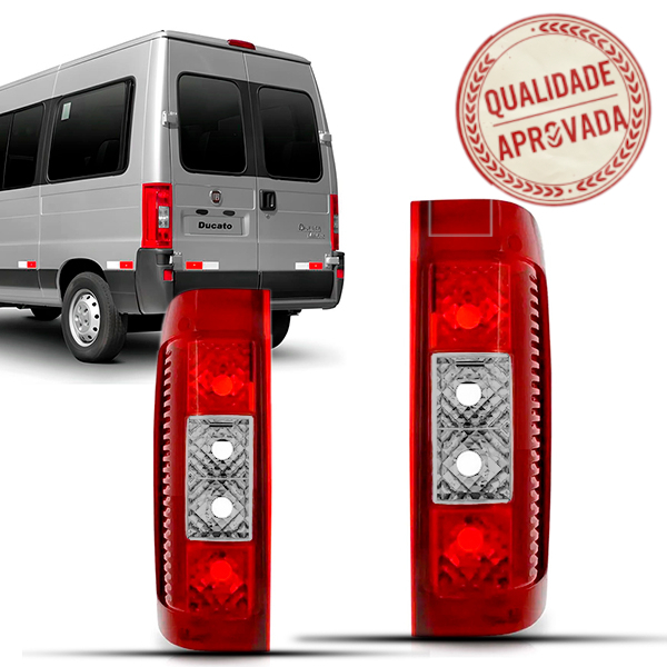 Par Lanterna Traseira Ducato Cargo Multijet 2005 A 2017 Vermelho Cristal em Oferta na Shopee