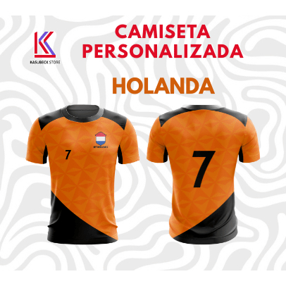 Camiseta Personalizada da Holanda Torcedor 2026 Esportes Holanda