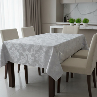 Toalha de Mesa Jacquard 4 6 8 10 12 Lugares Cozinha Decoração Luxo Premium em Oferta na Shopee