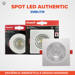 Spot LED kit 10 un• Embutir • Avant • Supimpa • 3W • 6500K • Bivolt  Econômico • kit com 5/10 em Oferta na Shopee
