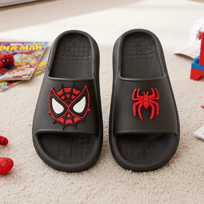 Chinelo Infantil Jovens Nuvem Slide Meninos Desenho Macios Confortável Leve Adolescentes