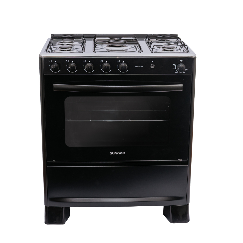 Fogão Suggar Cook Start Mesa Inox 5 Bocas Fgics520pt Preto Bivolt em Oferta na Shopee