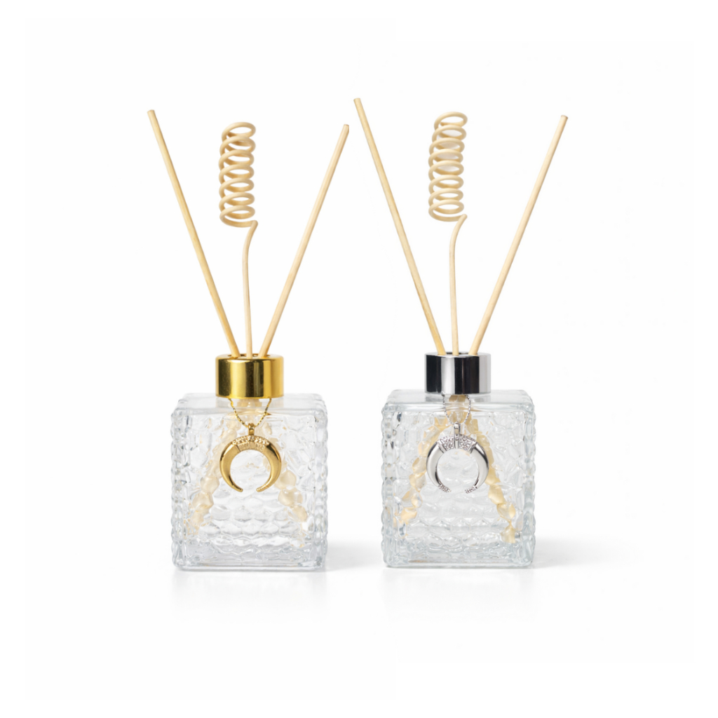 Kit Difusor de Ambiente Vidro 200ml 3 Varetas Aromatizador Elegante para Casa e Escritório