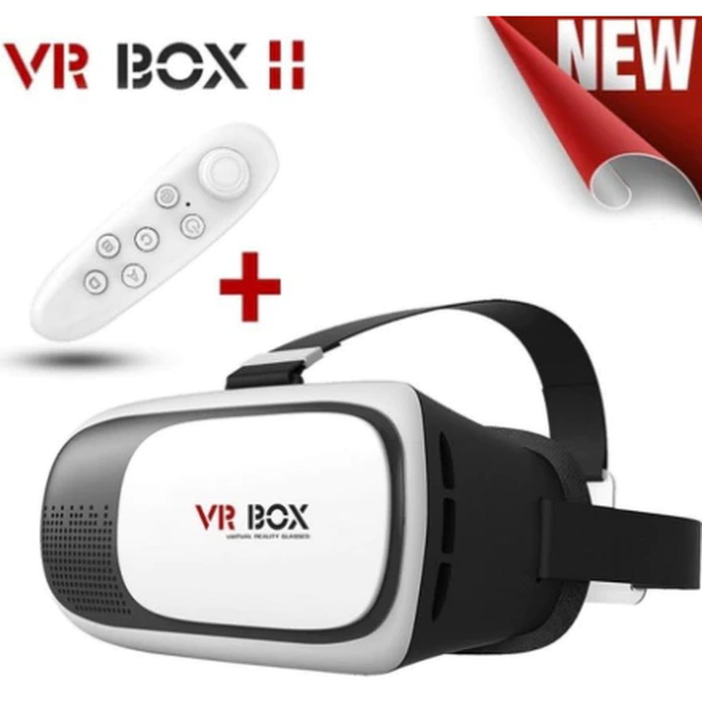 Óculos VR Box 2.0 Realidade Virtual 3D com Controle Bluetooth – Compatível Android e iOS – Experiência Imersiva 360°