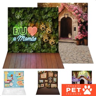 Fundo Fotográfico Pet Dia das Mães Cenário Painel Em Tecido Sublimado 1,20x1,70m para Fotos em Oferta na Shopee