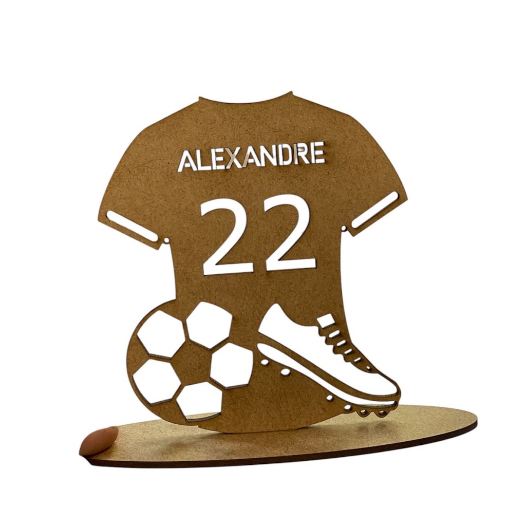10 Centros de Mesa Lembrancinhas Camisa Futebol Time Personalizado em MDF CRU