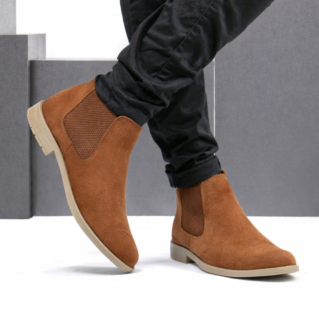 Bota Masculina Chelsea Coturno Casual Cano Médio Conforto e Estilo