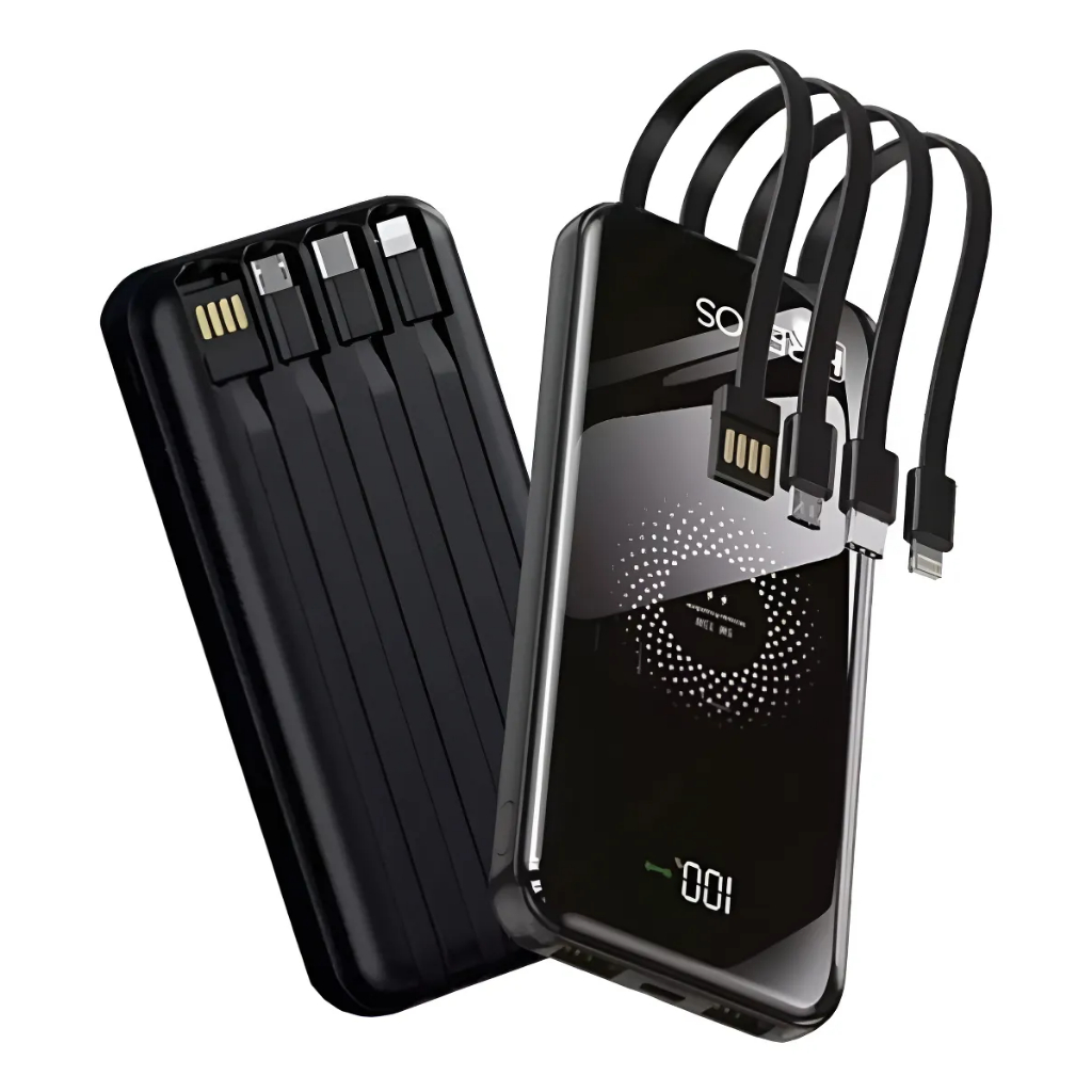 Carregador Power Bank Com Indução 10000mAh KA-977 | Carregador Portátil Wireless com LED Digital