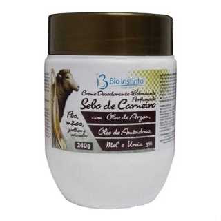 Sebo De Carneiro Óleo De Argan Bio Instinto 240 Gr Suave em Oferta na Shopee