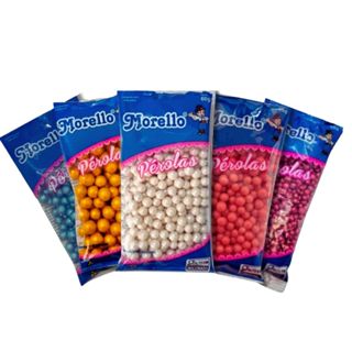 Pérola de Açúcar Comestível Pequena 60g Morello Cores Sortidas para Confeitaria Profissional em Oferta na Shopee