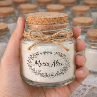 KIT MINI VELA VEGANA AROMÁTICA PERSONALIZADA, CASAMENTO, MATERNIDADE, ANIVERSÁRIO, BATIZADO em Oferta na Shopee